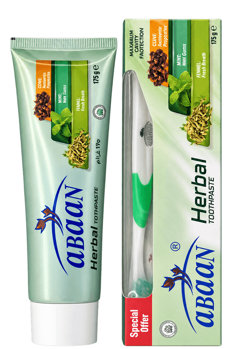 abaan Herbal Toothpaste, 175 g, SKU AB278