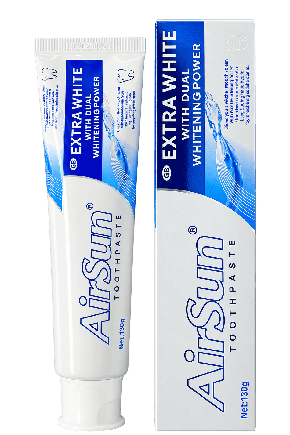 AirSun Extra White Toothpaste, 130 g, SKU AS255
