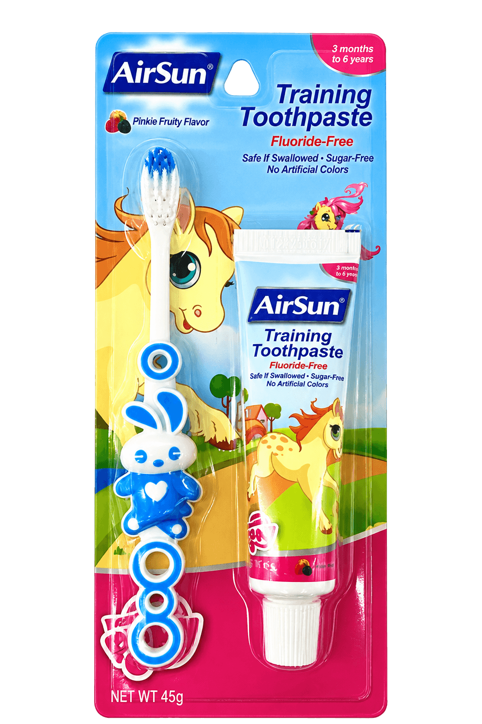 AirSun Training Toothpaste Set, 45 g, SKU CH001