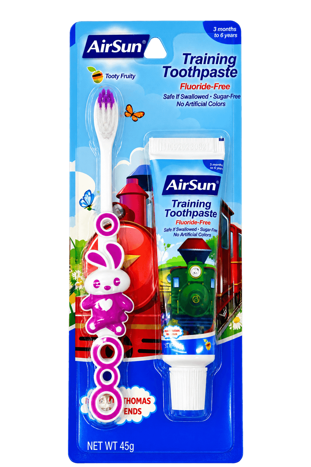 AirSun Training Toothpaste Set, 45 g, SKU CH002