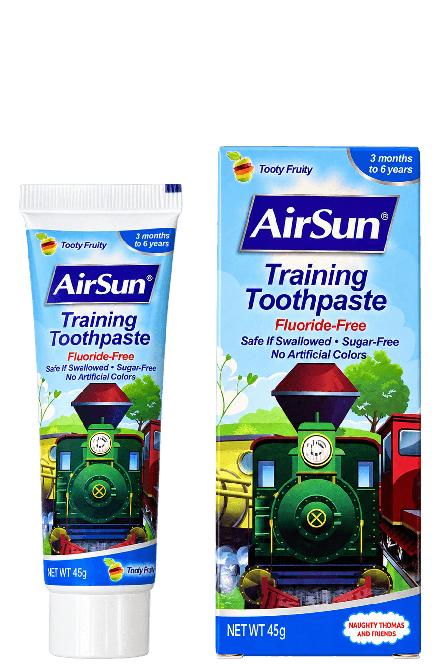 AirSun Training Toothpaste, 45 g, SKU CH004