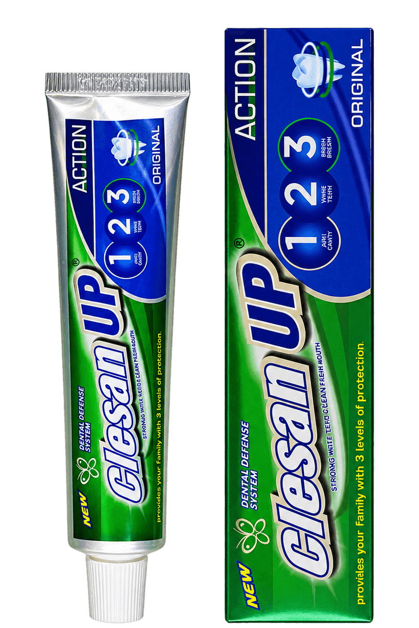 Clesan UP 1-2-3 Action Original Toothpaste, 120 g, SKU CL228
