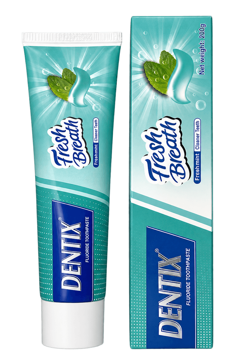 DENTIX Fresh Breath Fluoride Toothpaste, 200 g, SKU DT276