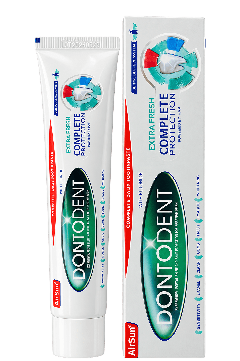 DONTODENT Extra Fresh Complete Protection Fluoride Toothpaste, 100 mL, SKU PC002